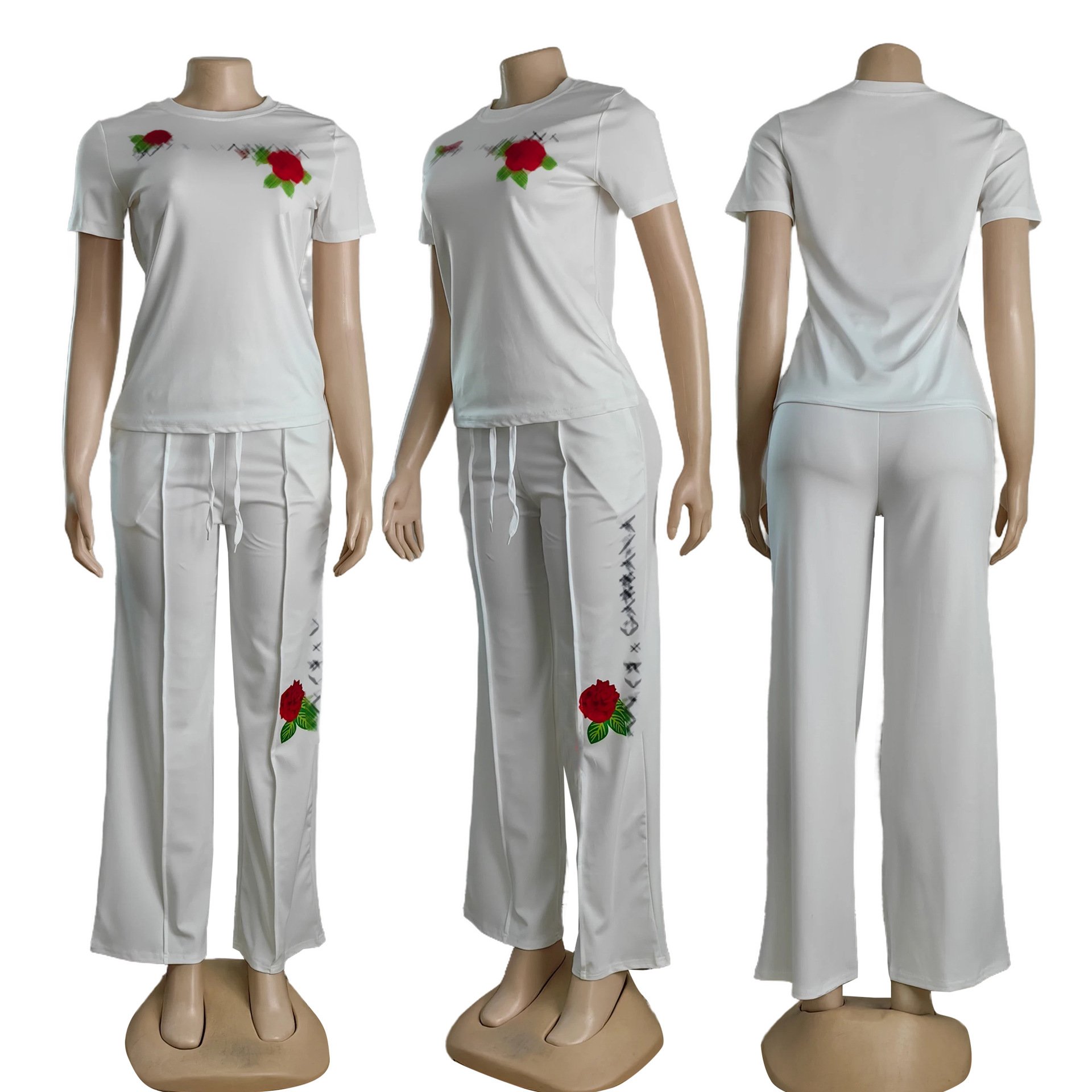 Autumn and Winter New Fashionable Casual Printed Pants Set New arrival women's sets 2 piece women brand clothing