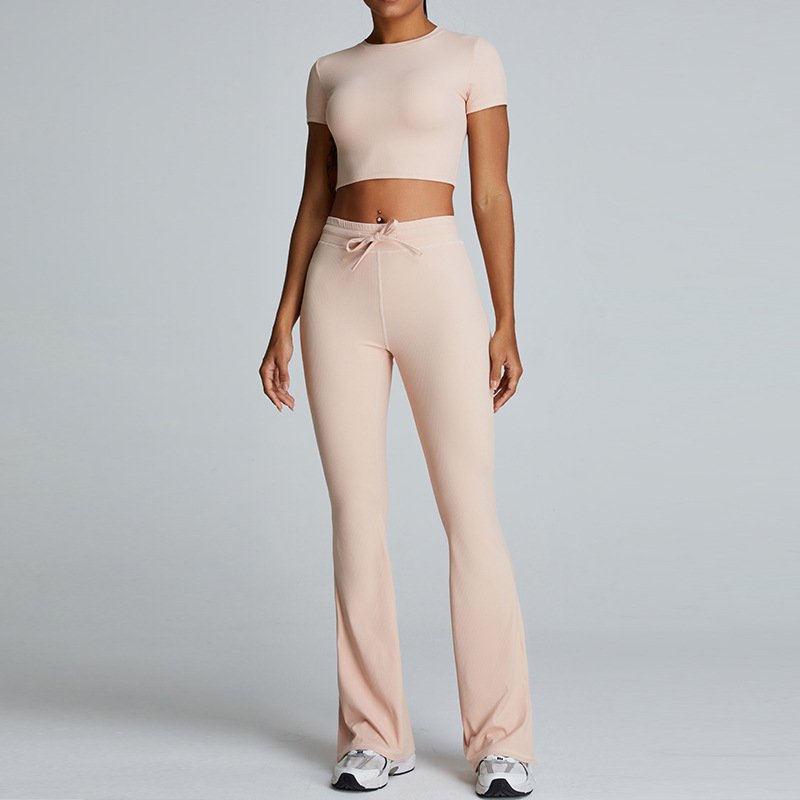 PASUXI 2024 New Fashion Active Wear Set Gym Fitness Running Yoga Sport Wear Baggy Pants Women Workout Yoga Sets Women's Sets