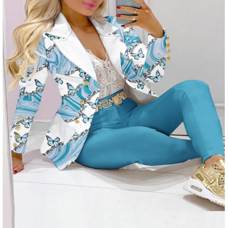 Wholesale Formal Women Suits Spring Summer Autumn Ladies Elegant Pattern
