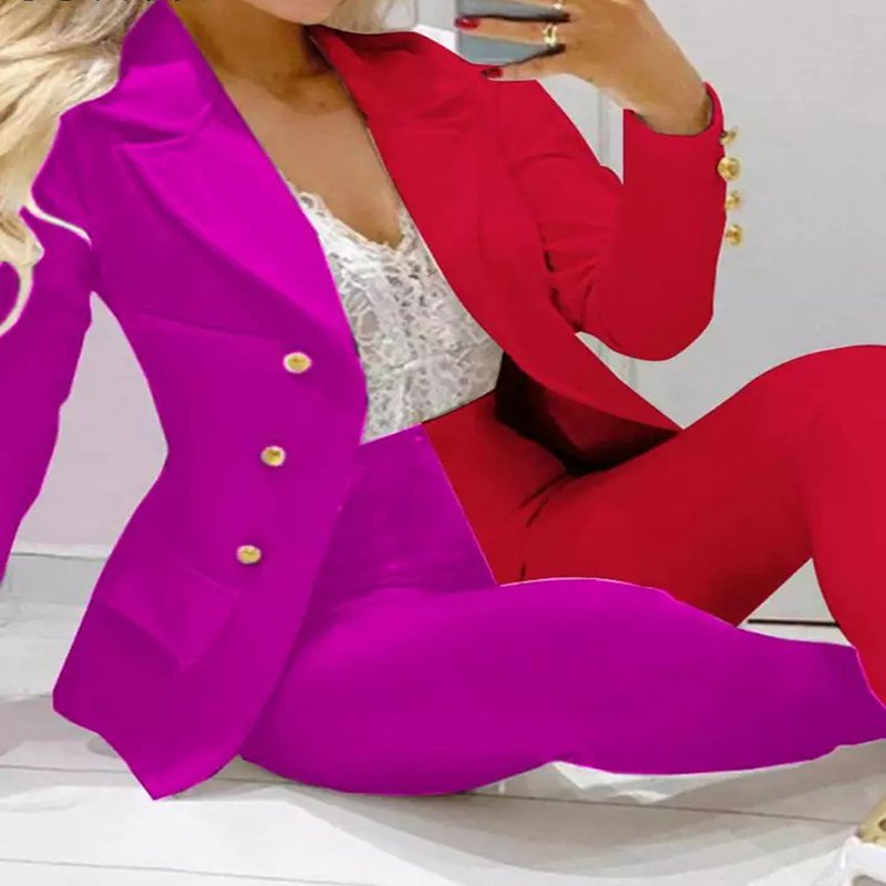 Wholesale Formal Women Suits Spring Summer Autumn Ladies Elegant Pattern