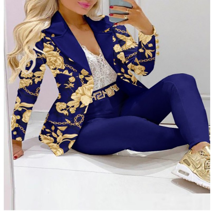 Wholesale Formal Women Suits Spring Summer Autumn Ladies Elegant Pattern