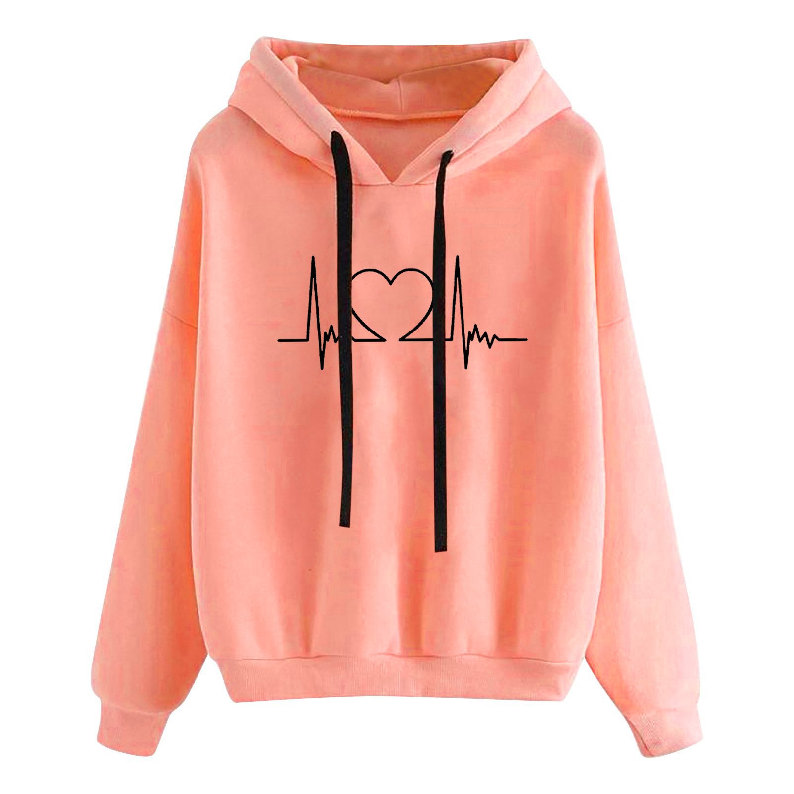 Best 2023 2023 Fashion Print Casual Customized Love Print Hoodie Autumn Winter Women's Hoodies Long Sleeve Clothing
