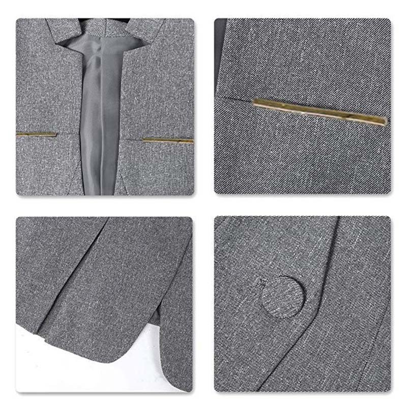 Ladies Office Wear Suit Slim Fit Two Pieces Sets Suit Modern Women Business Suits