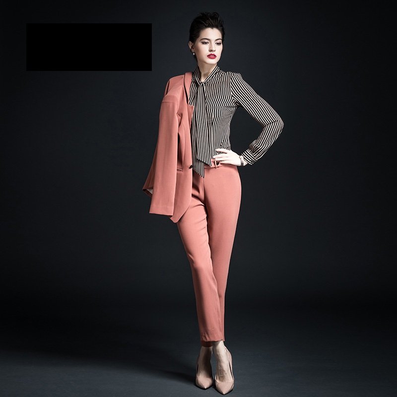 2021 Wholesale Woman Business Suits Two Pieces Professional Slim Fit Blazer for Ladies Office Women's Suits