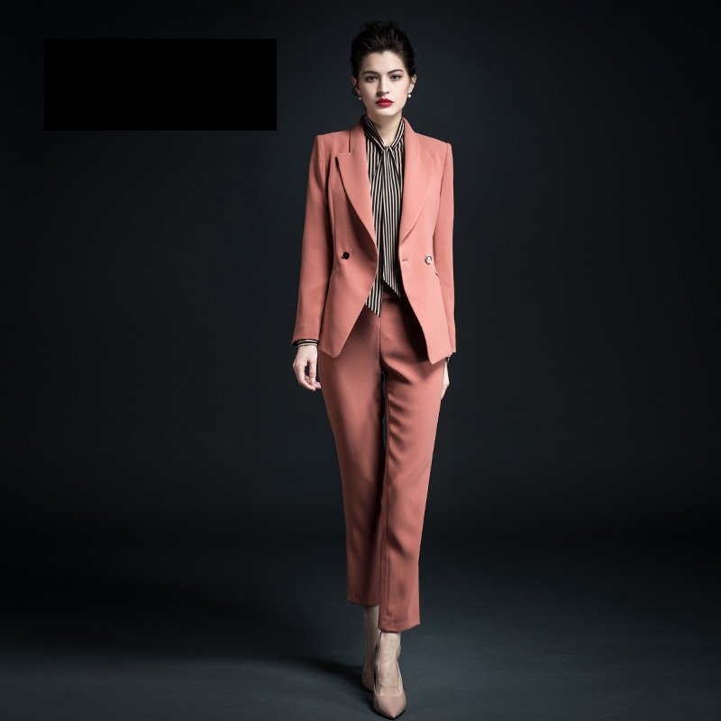 2021 Wholesale Woman Business Suits Two Pieces Professional Slim Fit Blazer for Ladies Office Women's Suits