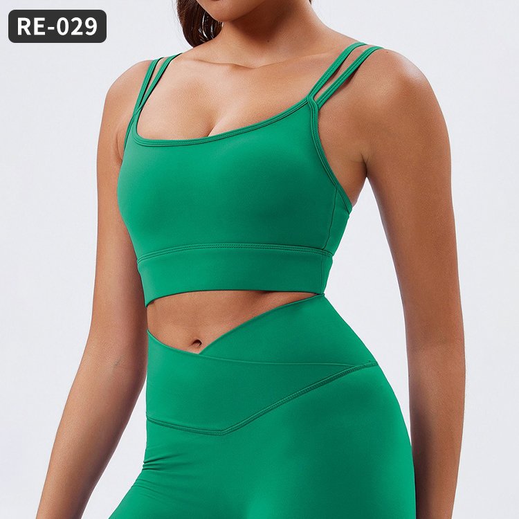 Wholesale Vest Recycled Nylon Fabric Sports 2 Piece Women Clothing Yoga Workout Comforter Sets Gym Fitness Sets Women's Sets