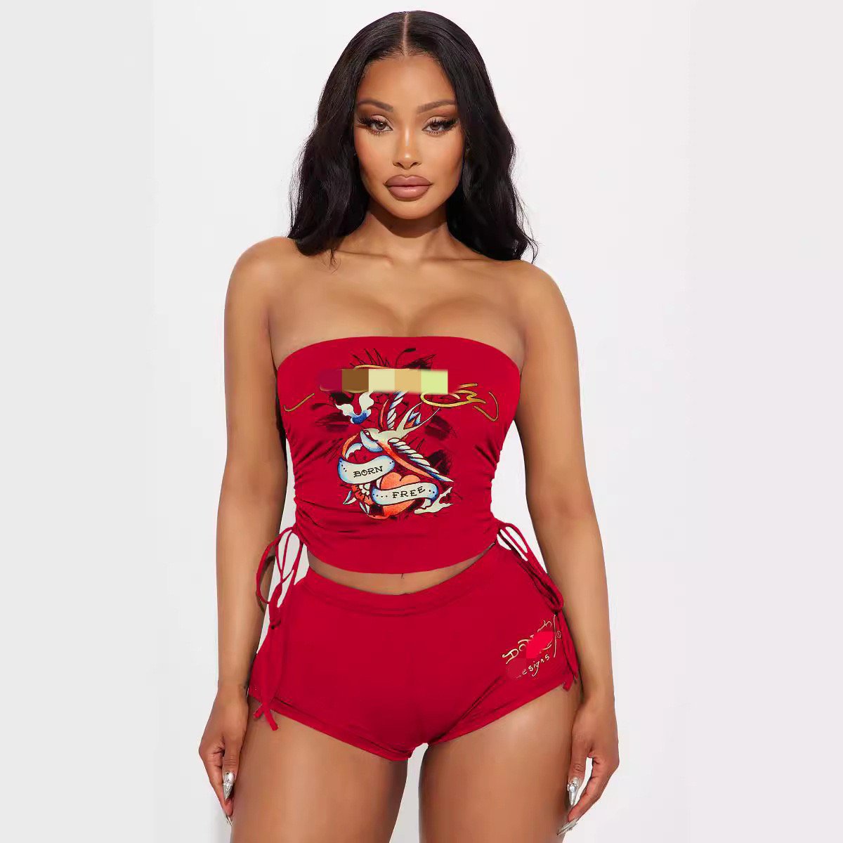 Peeqi american designer clothes famous two piece set women clothing