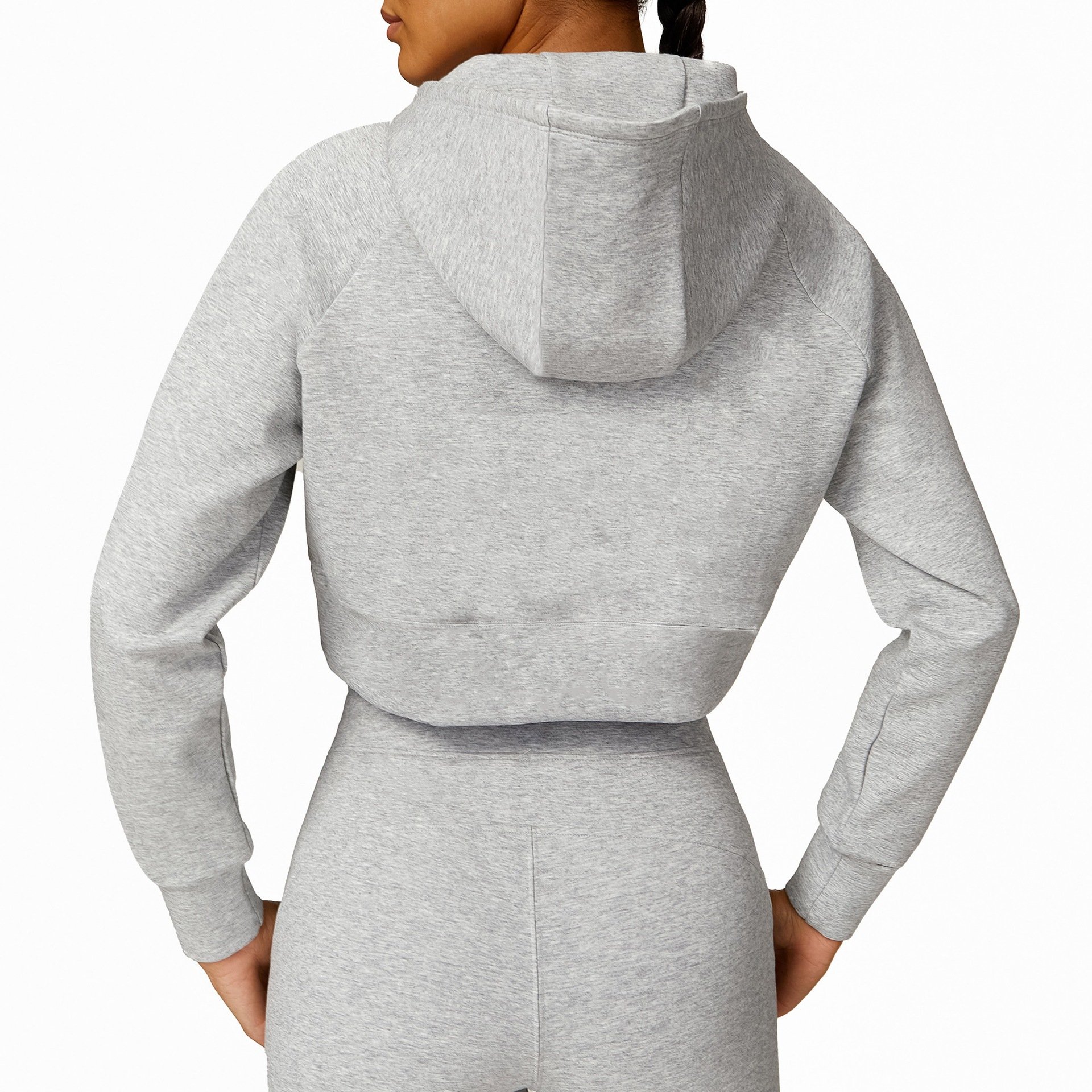 2024 Wholesale Gym Sportswear Casual Running Long Sleeves Top And Loose Pants Women Hoodie Set