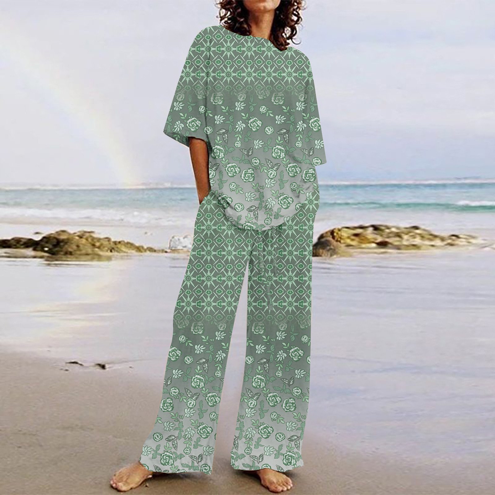 Womens clothing Casual Two Piece Pants Set Women Brand fall two, piece sets for women sexy two piece outfits/