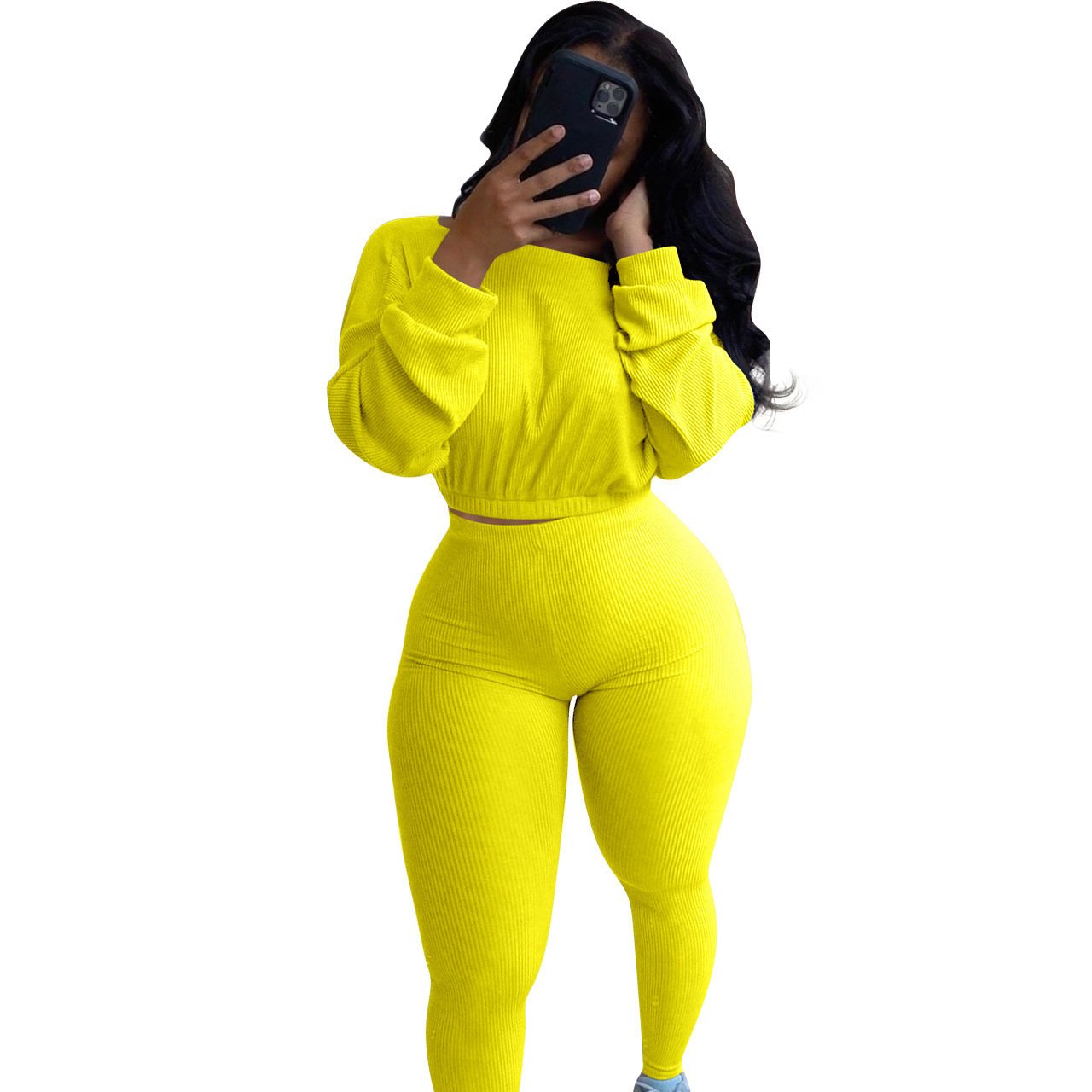 Womens clothing Casual Two Piece Pants Set Women Brand fall two, piece sets for women sexy two piece outfits/