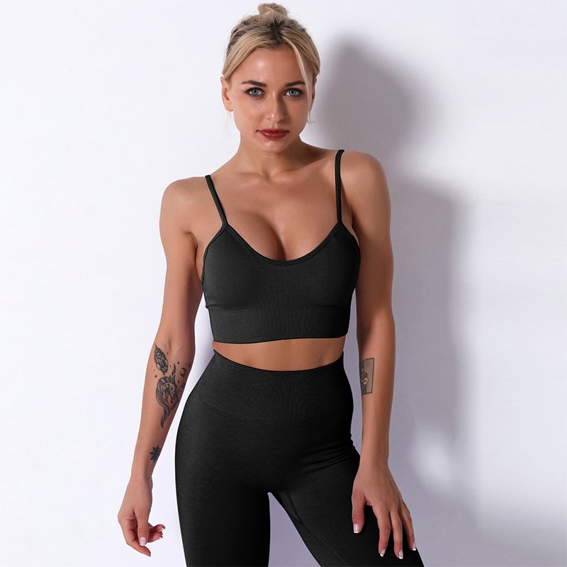 Seamless Women's Sportswear Yoga Set Workout Clothes Athletic Wear Sports Gym Legging Fitness Bra Yoga Suits