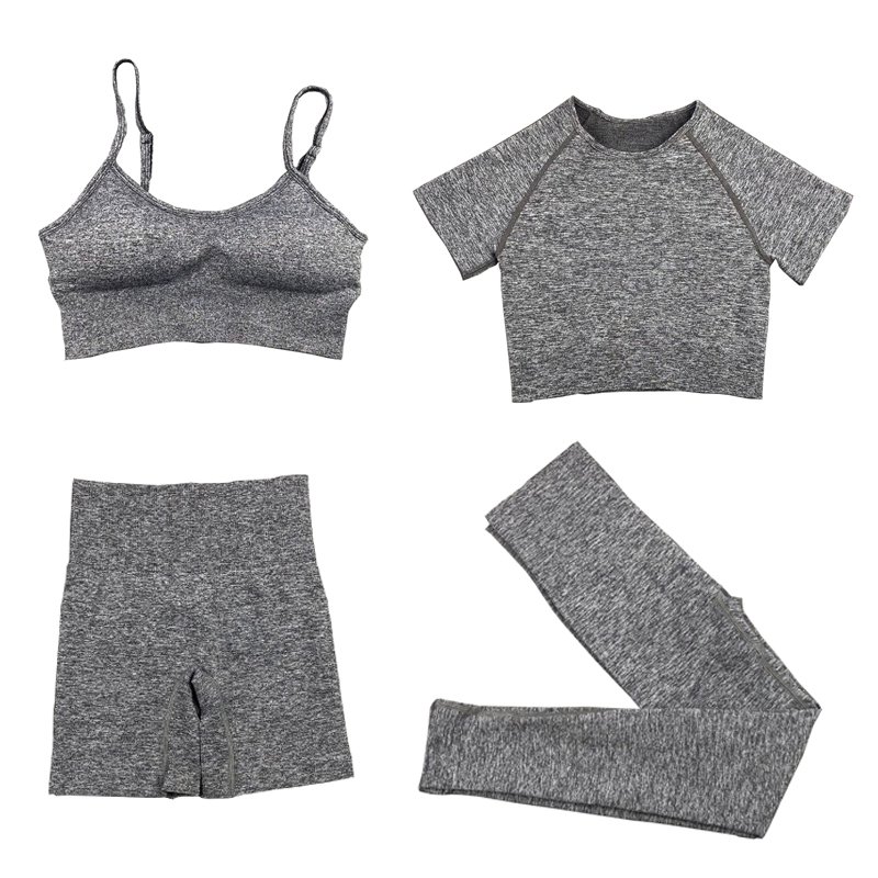 Seamless Women's Sportswear Yoga Set Workout Clothes Athletic Wear Sports Gym Legging Fitness Bra Yoga Suits