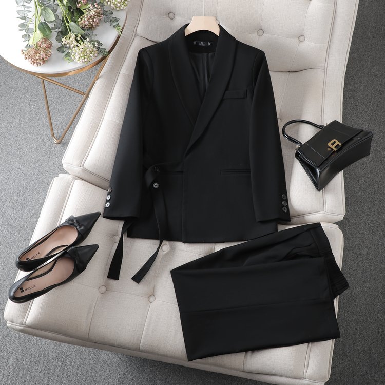 Soft and comfortable high-quality office women's casual suit and women's single button coat