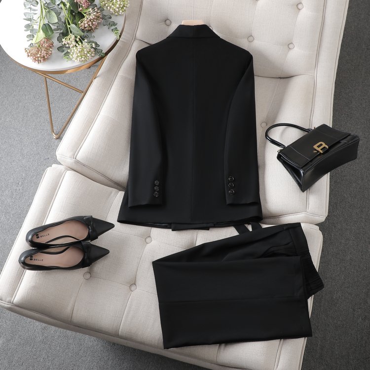 Soft and comfortable high-quality office women's casual suit and women's single button coat