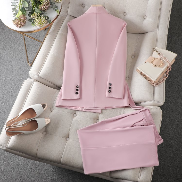 Soft and comfortable high-quality office women's casual suit and women's single button coat