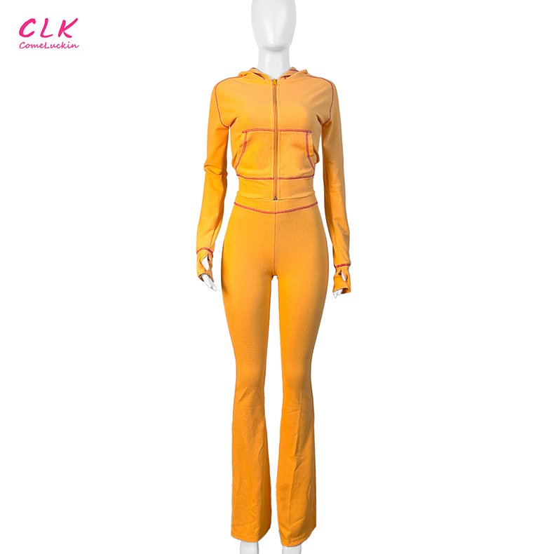 Women Clothing Custom Logo Tracksuits Lounge Set Autumn Winter 2 pieces Set Hoodie Sweatpants Sweatsuits Women Waffle Knit Set
