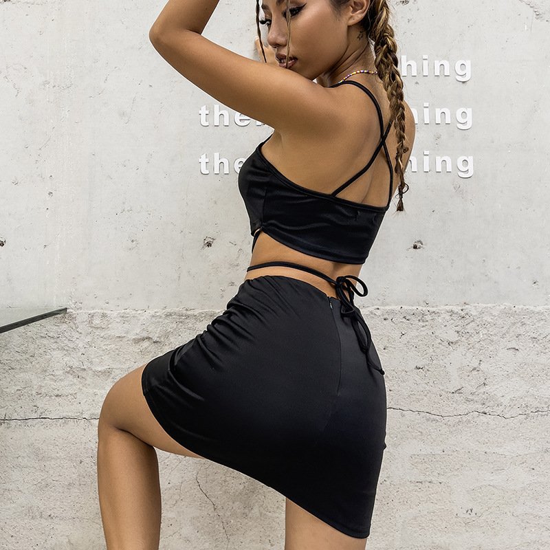 women's clothing set two piece set women clothing Short dresses women's crop top sets