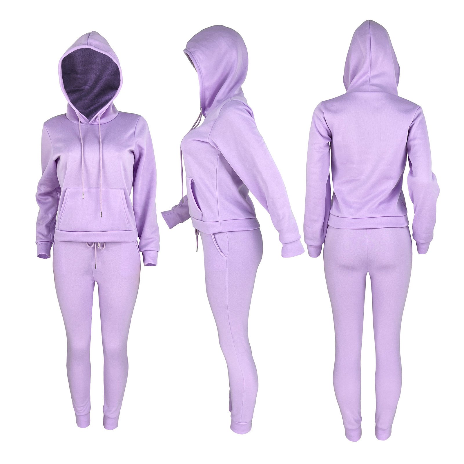 Custom Logo Women Cotton Bodysuit Tracksuit Set Hoodie Sweatshirt 2022 Fall Women's Jogging Set