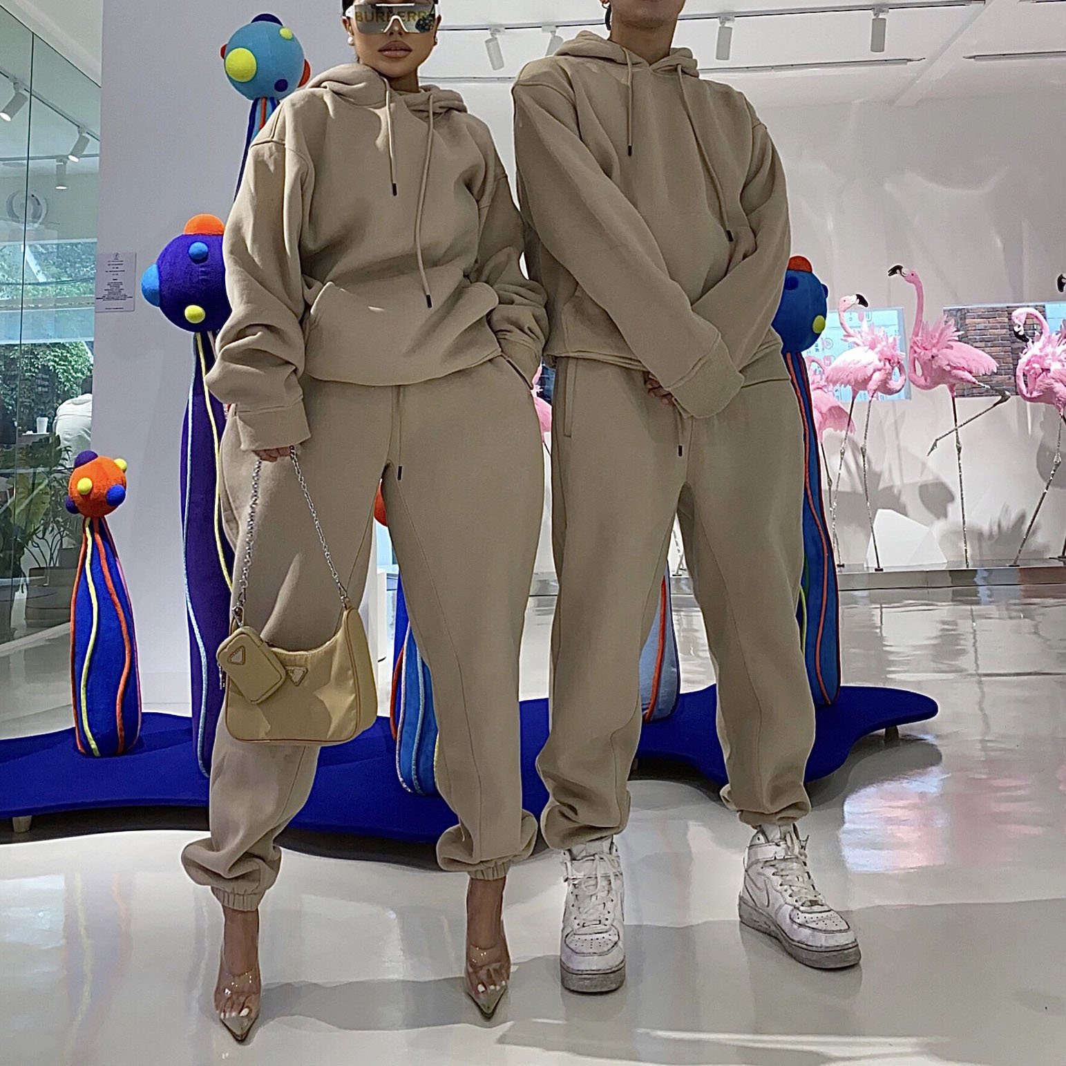 Hot Sale Streetwear Casual Women's Sets Customised Sweatsuit Oversized Hoodies Sweatpants Jogging Wear Women's Tracksuit Sets