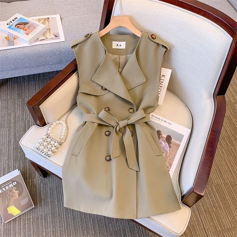 Boutique Wholesale 2022 Spring and Autumn New Korean Style Fashion Temperament Vest Coat Slimming Shirt Women's Set