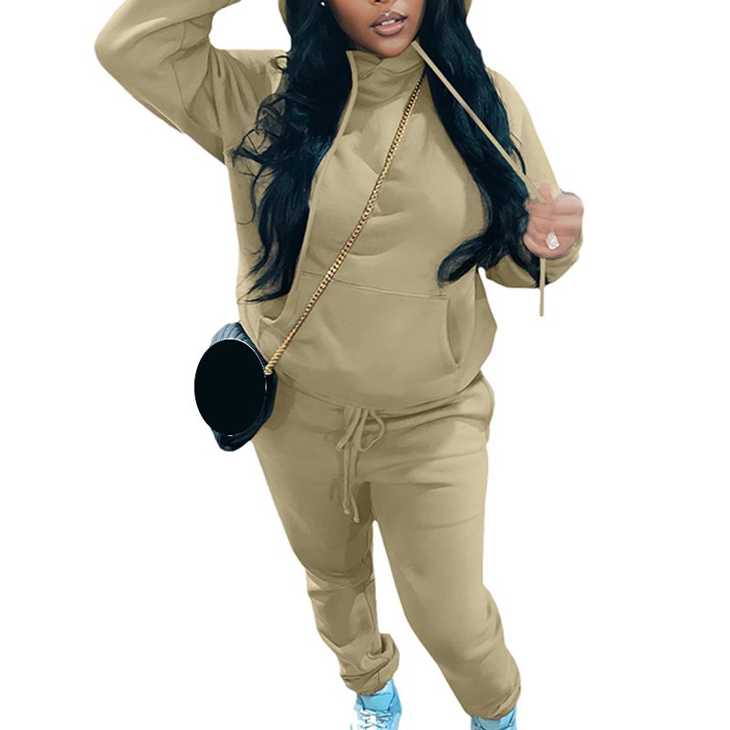 Manufacturer Plus Size 2 Piece Set Custom Logo Two Piece Set Sports Women'S Sportswear Set Tracksuits Outfits Jogger