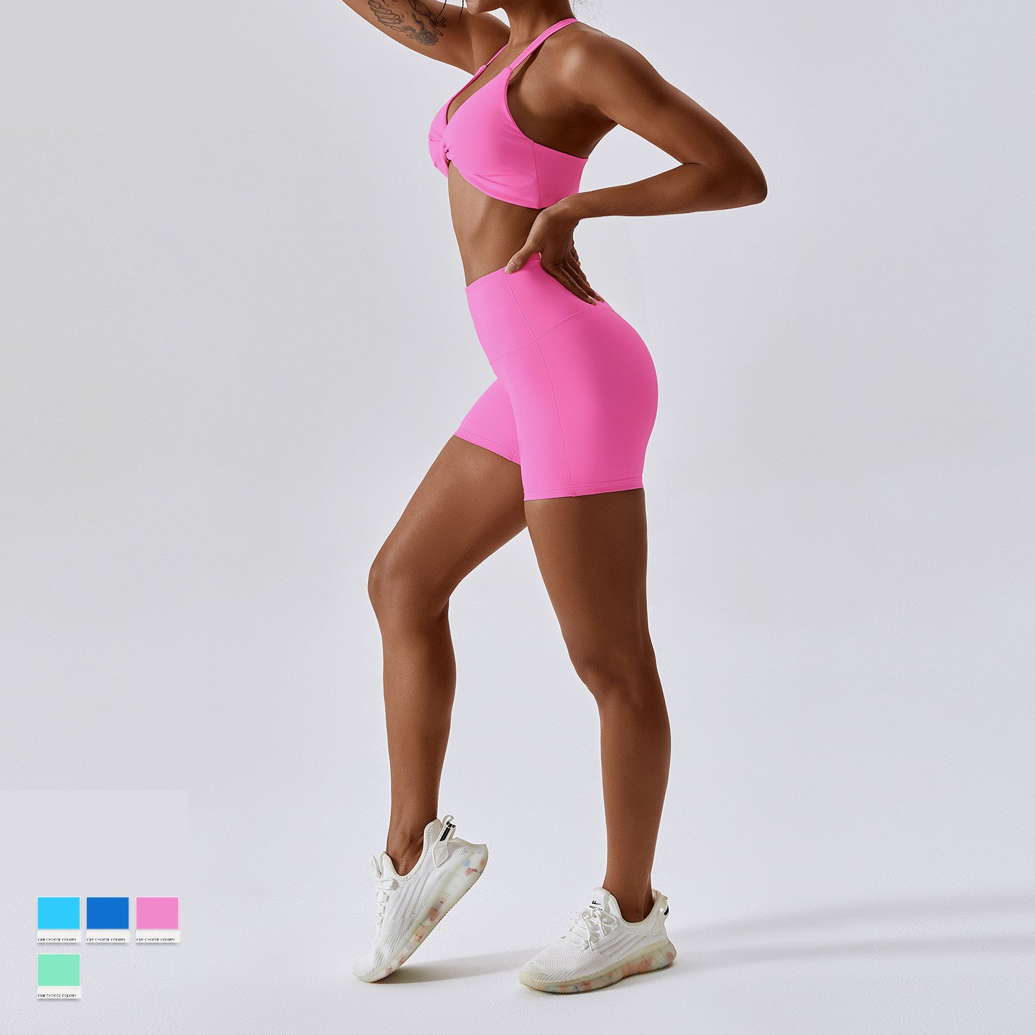 Wholesale Athletic Clothing Ladies Gym Fitness Sports Workout Yoga Clothes Suit Activewear Seamless Women Active Wear Yoga Set