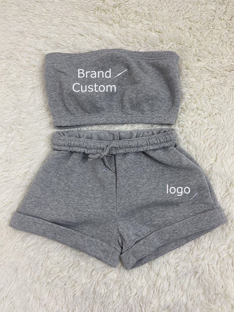 Summer brands logo women shorts Set 2 Piece casual Crop Tops And jogger Pants Tracksuit Two Piece set women joggers sweatsuits