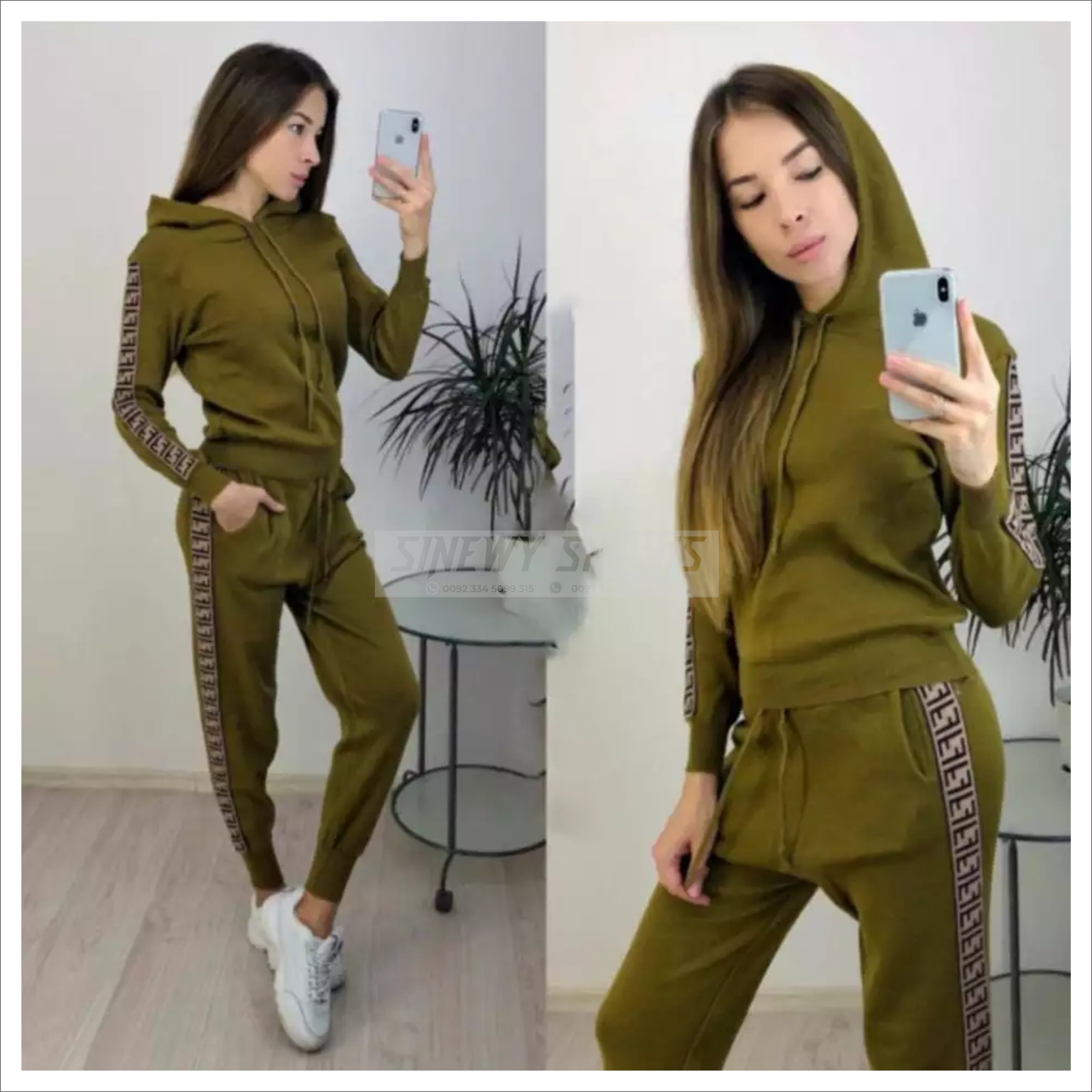 Autumn Women's Hat and Guard Suit Two-piece Suit Women outfit Tracksuit