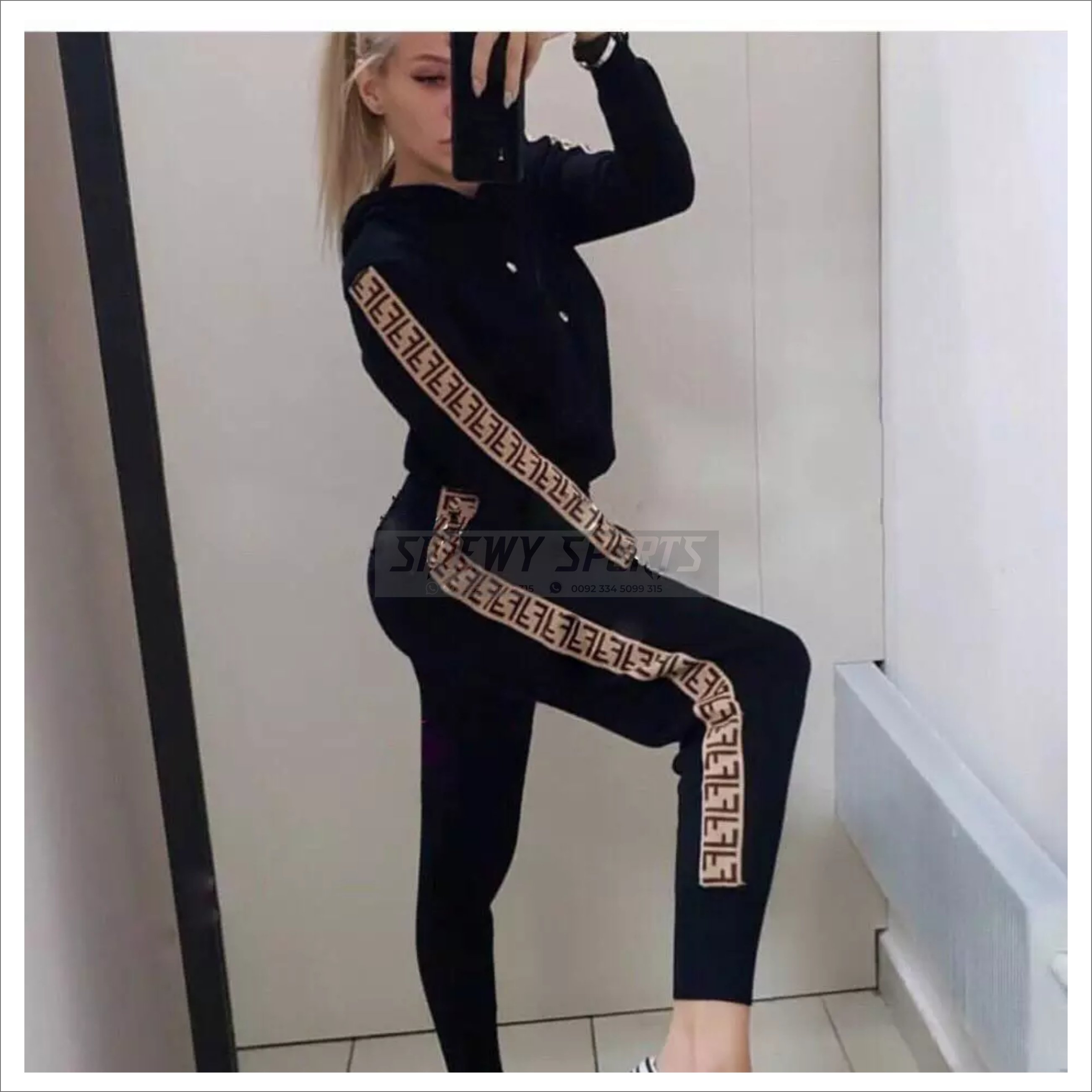 Autumn Women's Hat and Guard Suit Two-piece Suit Women outfit Tracksuit