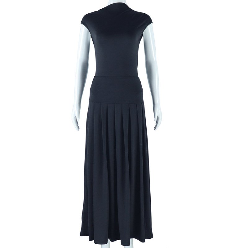 Fall Short Sleeve Slim High Waist Top A-line Skirt Women's Sets Elegant Evenoing Y2k Party Prom Ladies Clothes
