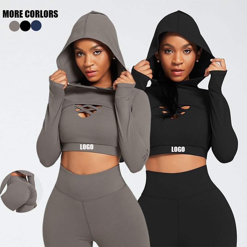 Custom Logo 3PCS Women Sportswear Sports Bra High Waist Leggings Athletic Gym Fitness Yoga Sets