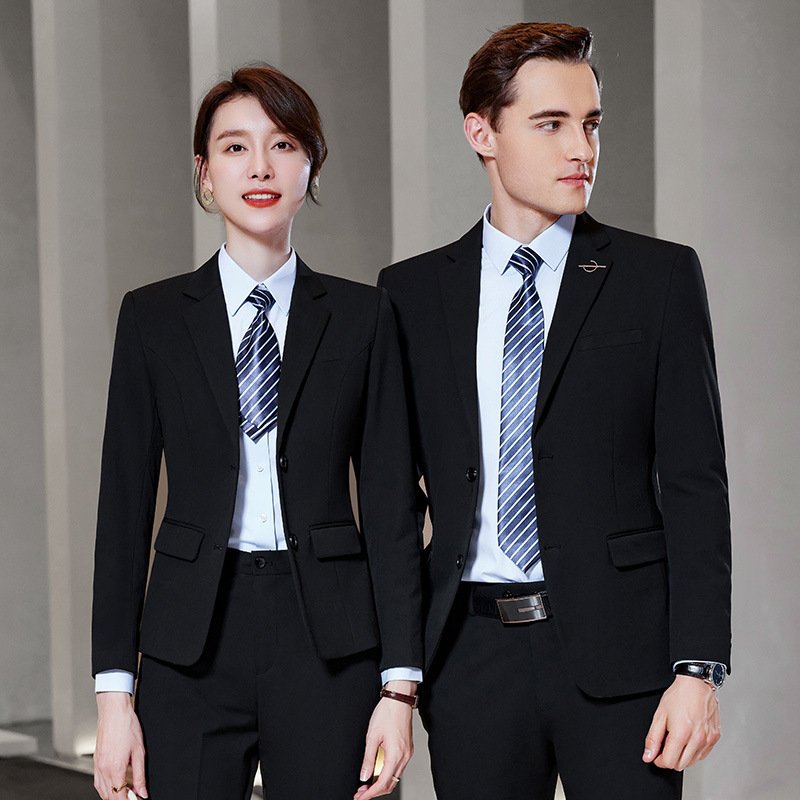 Factory Wholesale Classic Slim Fashion Suit Solid Color 2-Piece Set Business Formal Suit Business Suit
