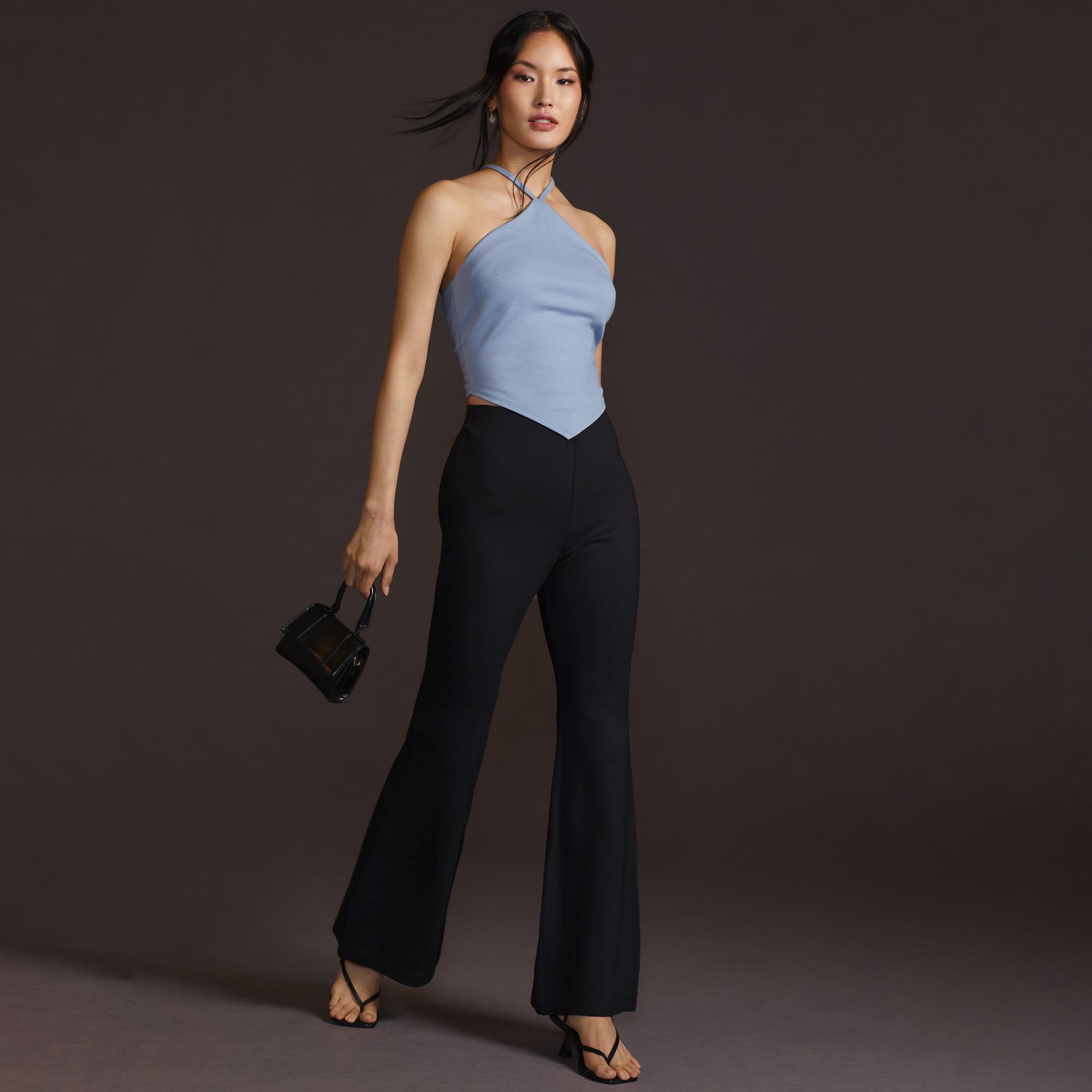 Women's Micro-Flare Trousers Spring and Autumn Women's Fashion Temperament Versatile High Waist Suit Casual Pants