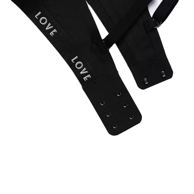 OEM Custom Logo Letter Printing Sports Cotton Fitness Thong Underwear Women Sexy Panties and Push up Bra Set Swimwear Beachwear