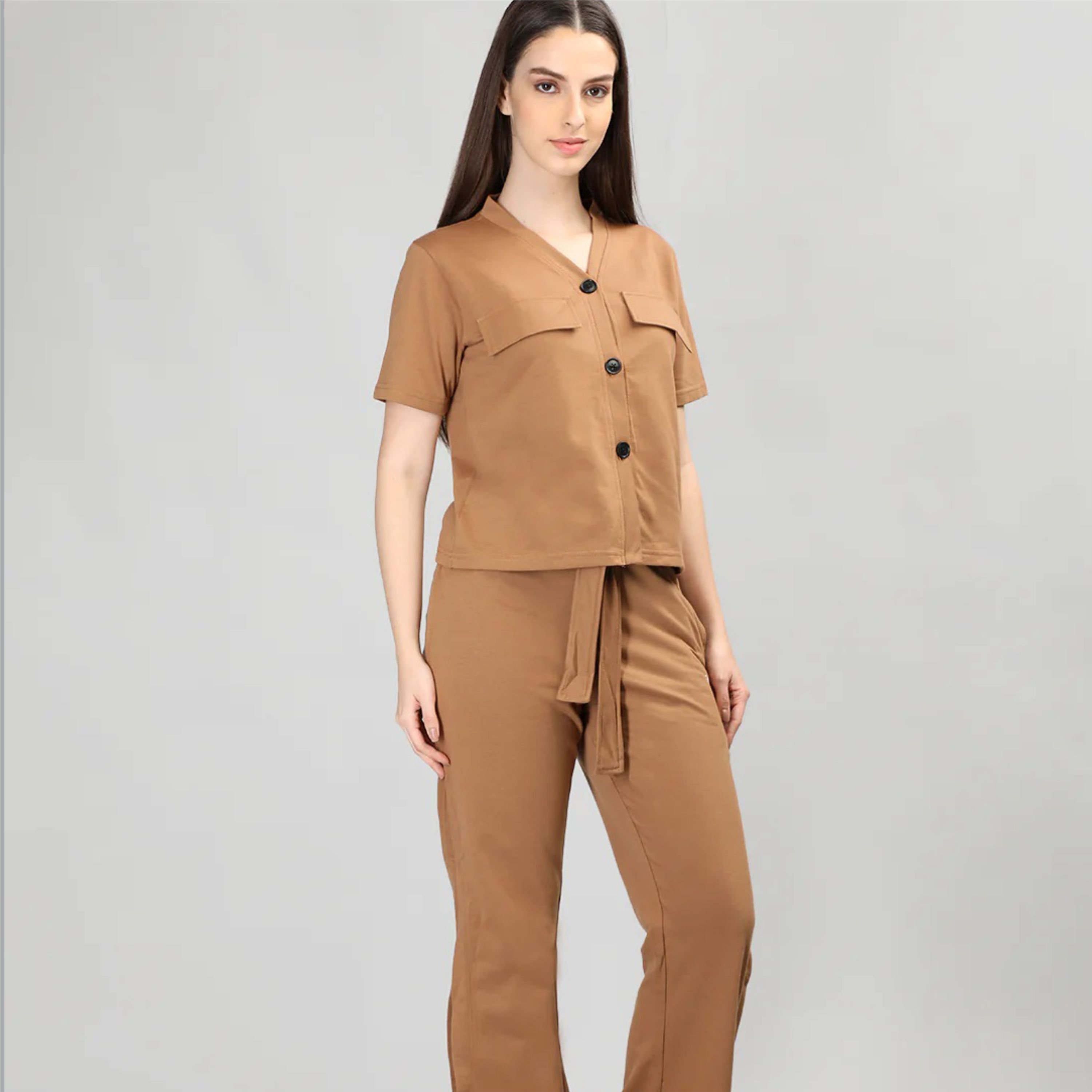 Fashionable Women's Co-Ord Set - Matching Two-Piece Outfit for a Coordinated and Stylish Look