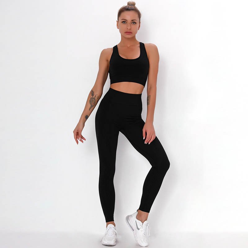 Factory Wholesale Two Piece Set Quick Dry Women's Best Bra Panty And Bra pants Sports Yoga Set