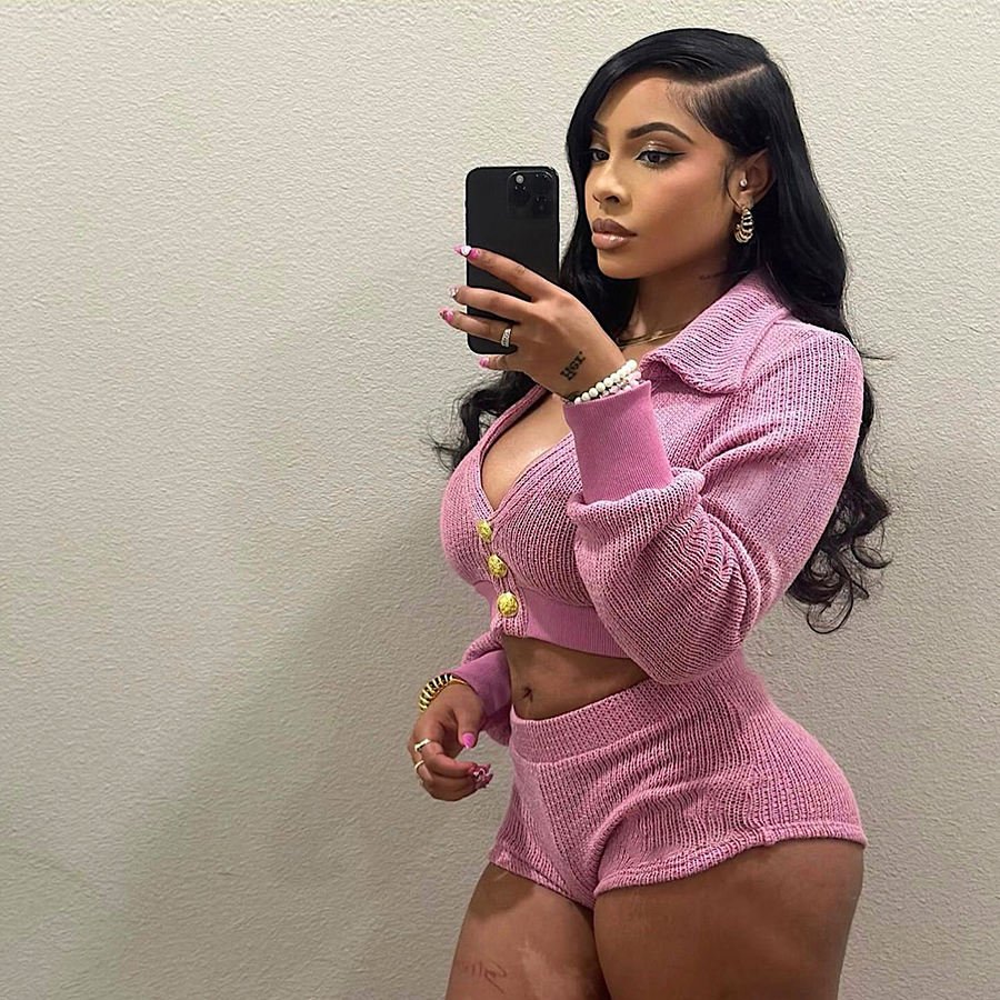 Custom women crop tracksuits knit outfits bodysuit 2 piece set women knitted outfits long sleeve stretch sweater women's sets
