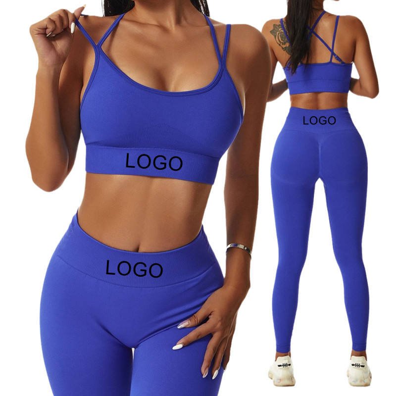 Custom Logo Gym Yoga Set Women Seamless Sportswear Outfits Workout Fitness Shorts for Female Yoga Sports Leggings Suit