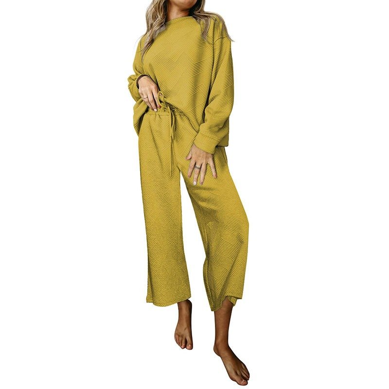 Custom 2024 Loungewear Women Sets Long Sleeve Women Jogger Set 2 Pieces Clothing Fall Sets for Women Two Pieces