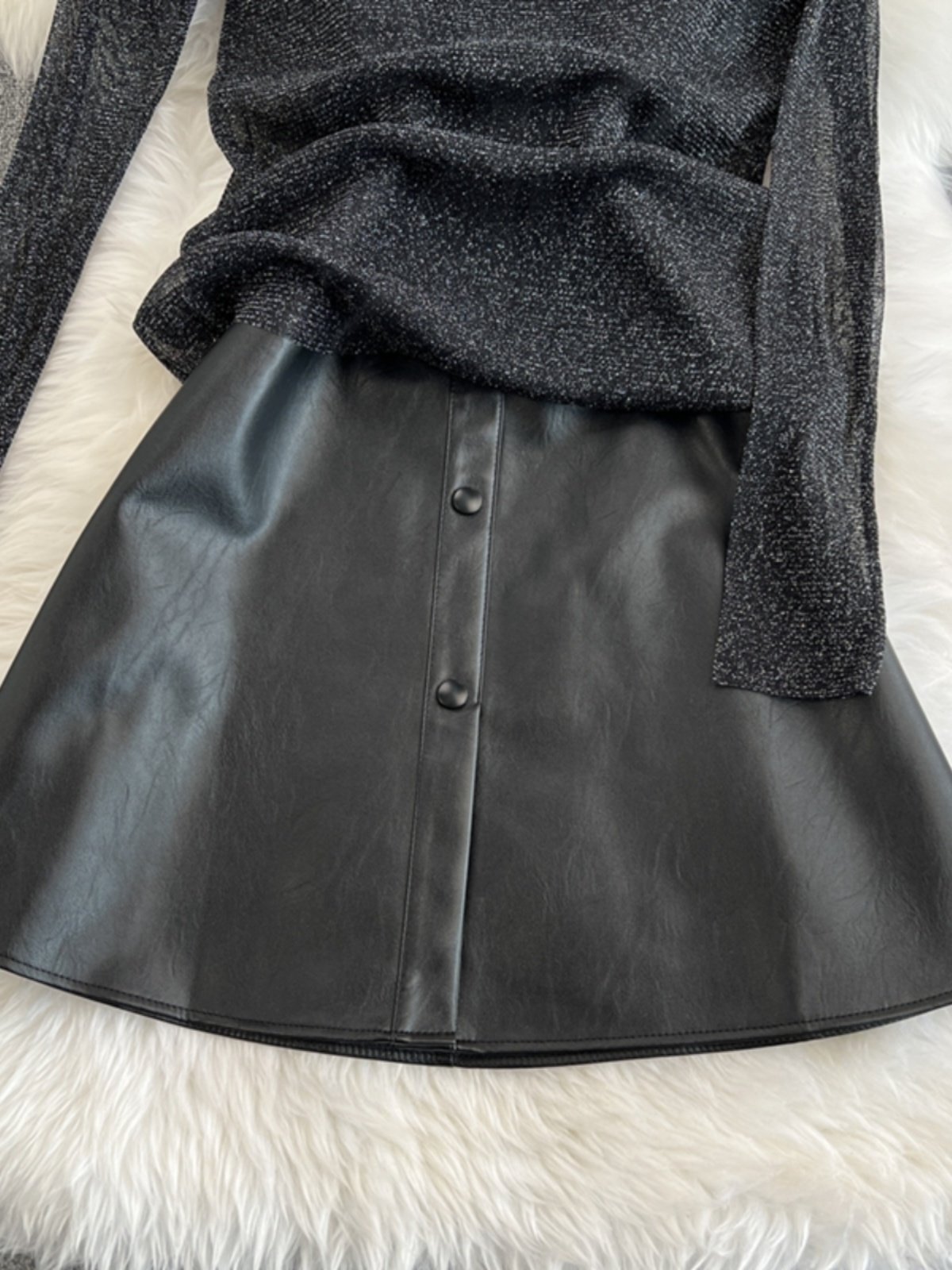 Boutique Wholesale 2024 Autumn New Fashion High Collar Lace Shirt Temperament Strap Dress Women's Set
