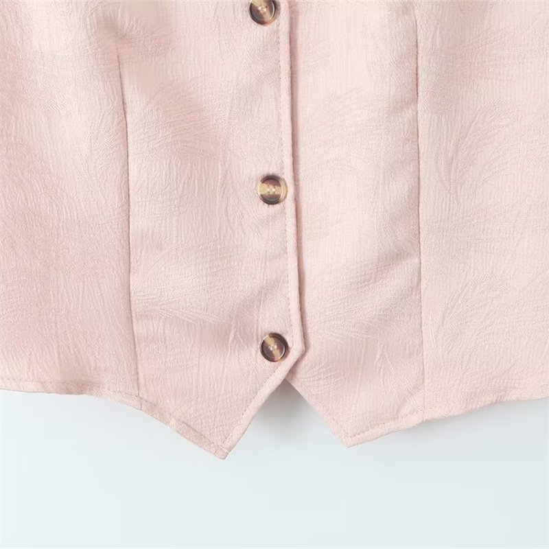 TAOP&ZA women's clothing 2024 summer new style new fashion solid color sleeveless vest high waist slim trousers suit