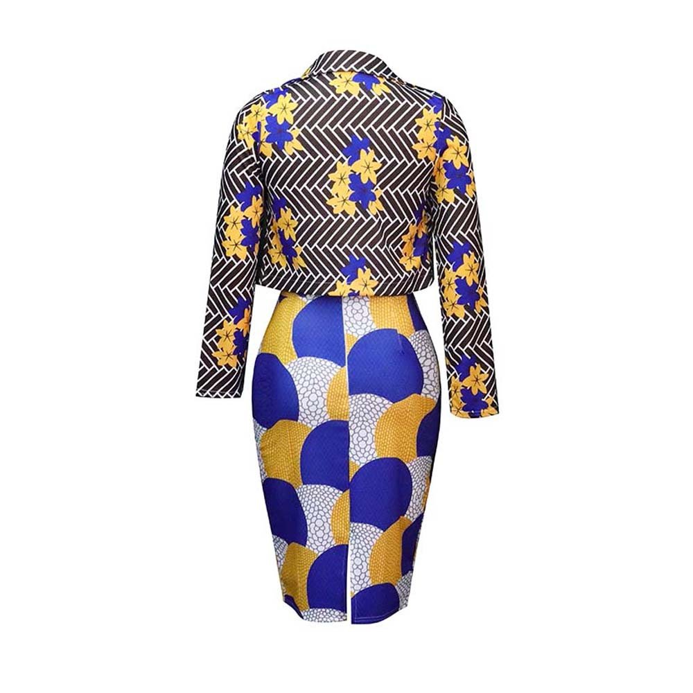 Hot Sale Plus Size 2024 Trend New Fashion Fall Clothes Women Striped Office Suit Coat And Skirt Women's Two Piece Sets