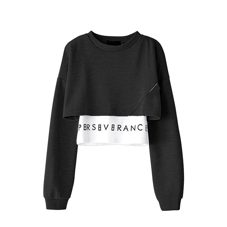 Short Two Piece Pants Set Woman Tracksuit Custom Logo Pullover Long Sleeve Crew Neck Pastel Colors Sweatshirt