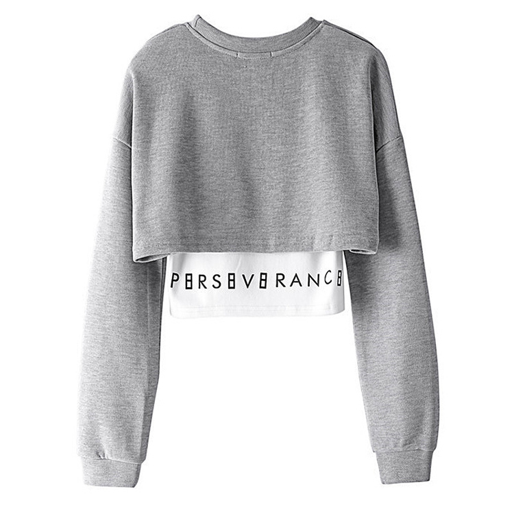 Short Two Piece Pants Set Woman Tracksuit Custom Logo Pullover Long Sleeve Crew Neck Pastel Colors Sweatshirt