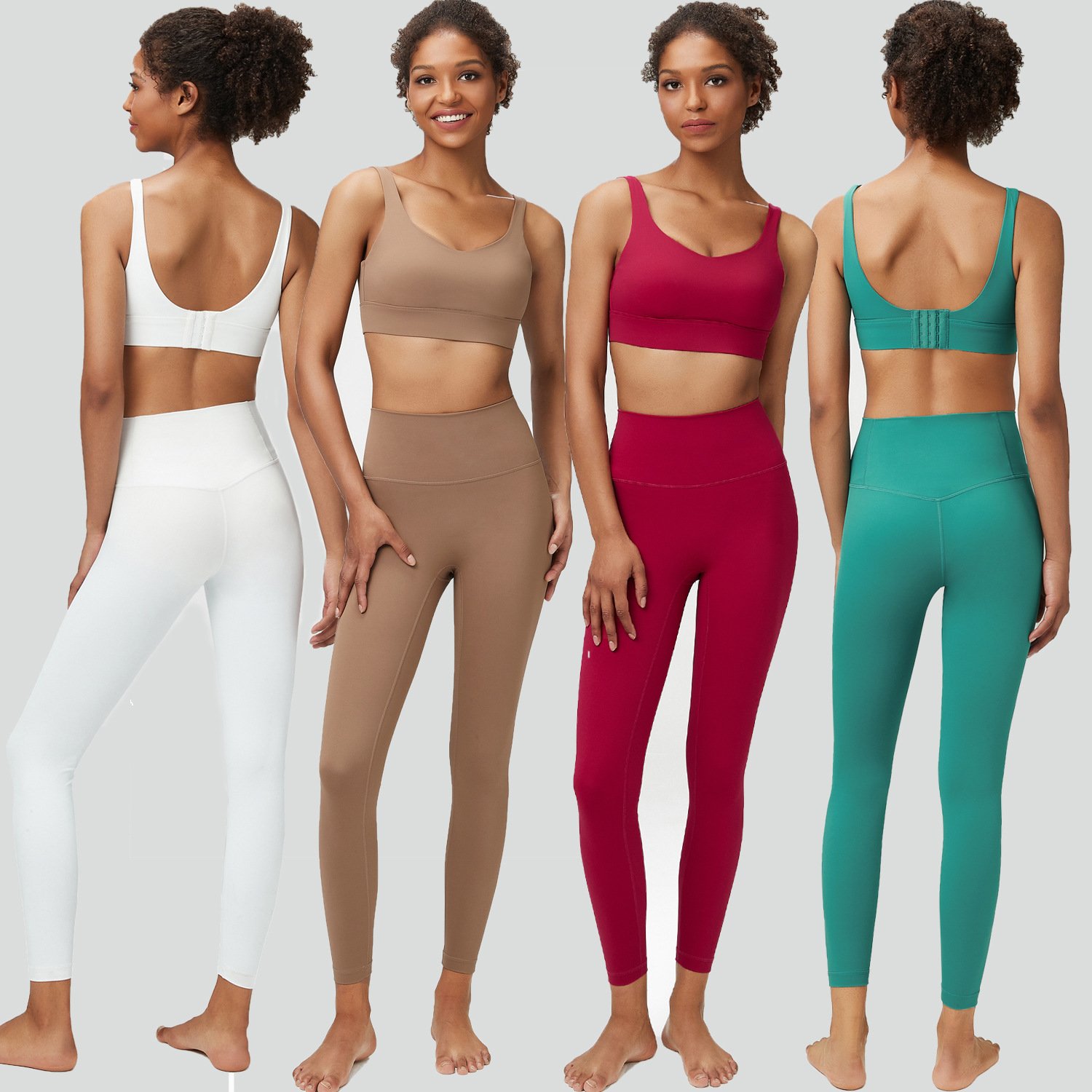 Hot-selling Large Yoga Suit Set Sports Fitness Clothes Two Piece Set Women's Sports Set