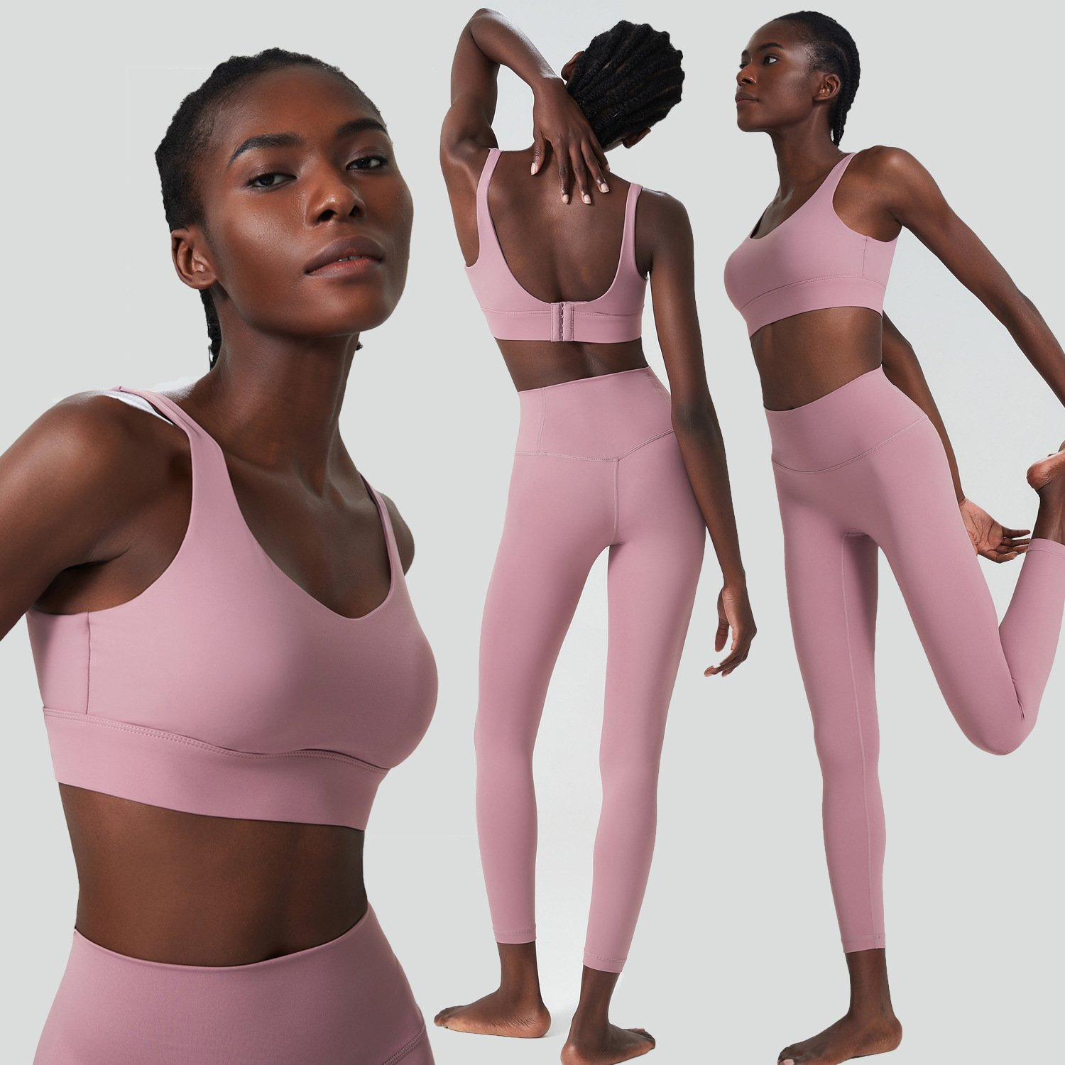 Hot-selling Large Yoga Suit Set Sports Fitness Clothes Two Piece Set Women's Sports Set