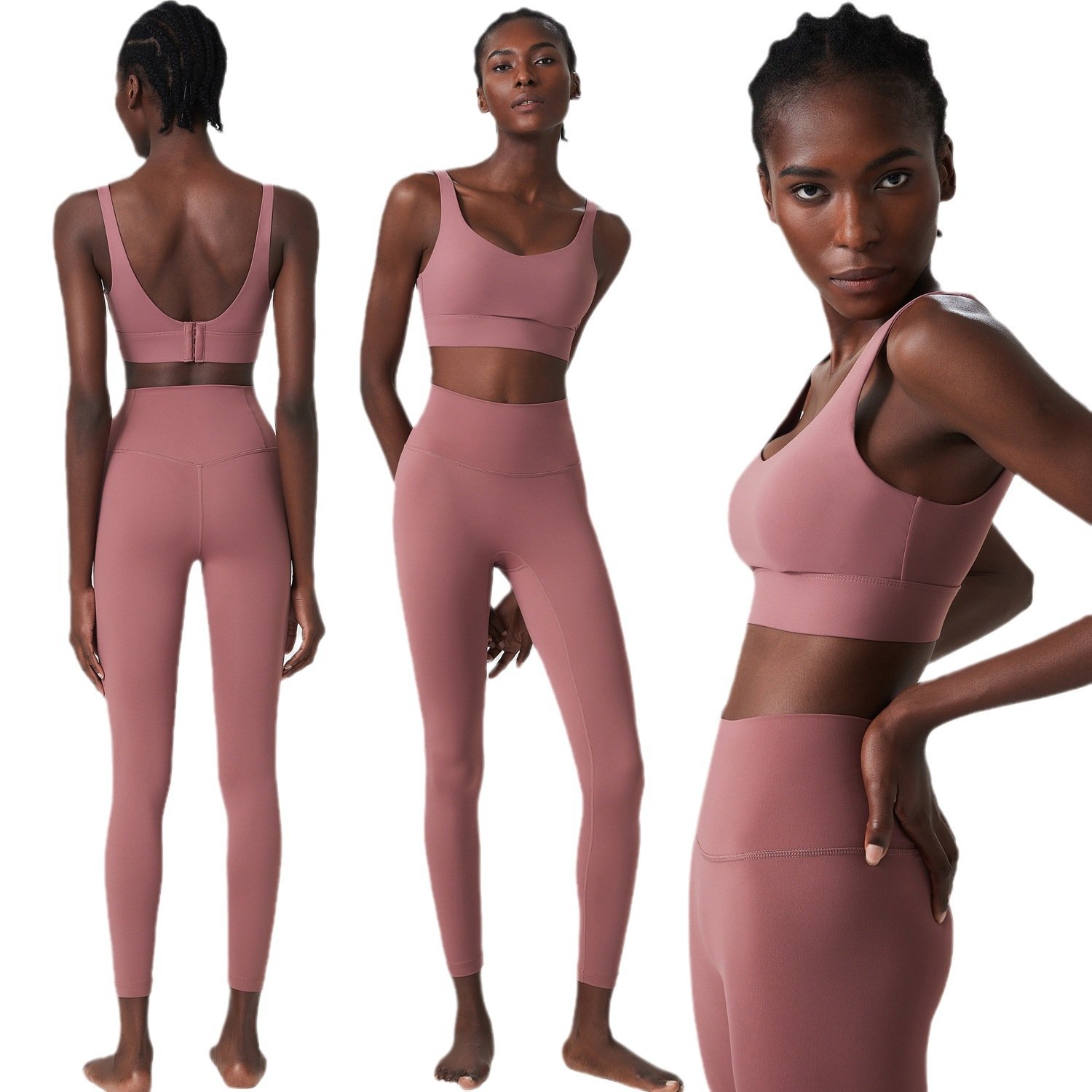 Hot-selling Large Yoga Suit Set Sports Fitness Clothes Two Piece Set Women's Sports Set