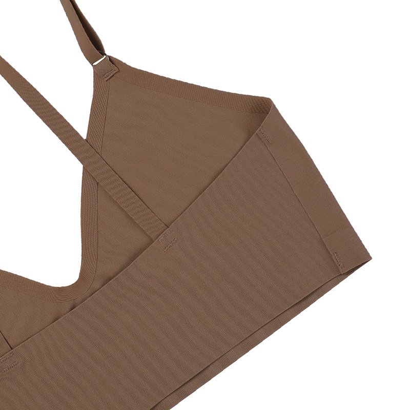 Wholesale High Quality Women's Underwear Set Thong With V-neck Push-Up Bra No Steel Ring Seamless Bra