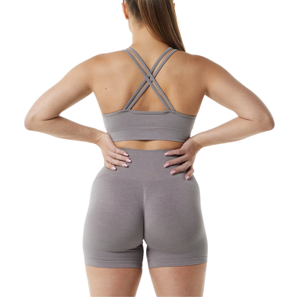 Alphalete Athletics Manufacturer Seamless Booty Gym Biker Fitness Yoga Sets For Woman