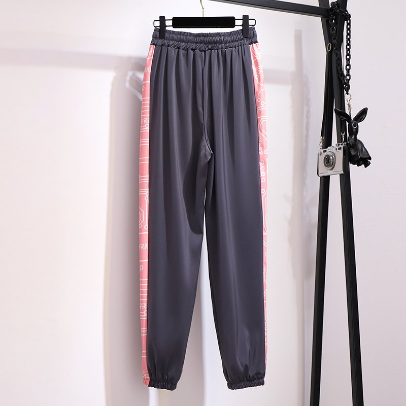 Plus Size Women's Set Wholesale Customization Summer Women's T-shirt Casual Pants Two Piece Sportswear Set